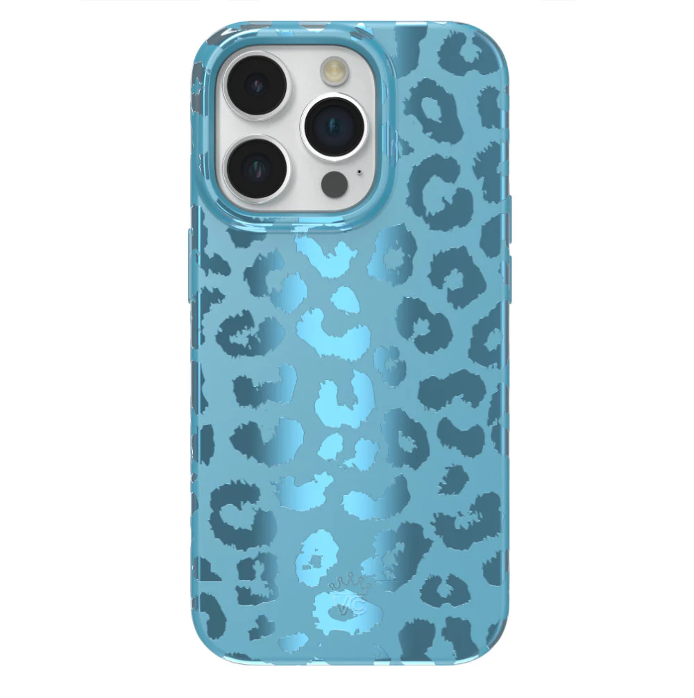 Blue Sapphire Leopard iPhone Case - Image 37