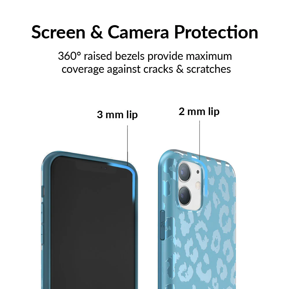Blue Sapphire Leopard iPhone Case - Image 57