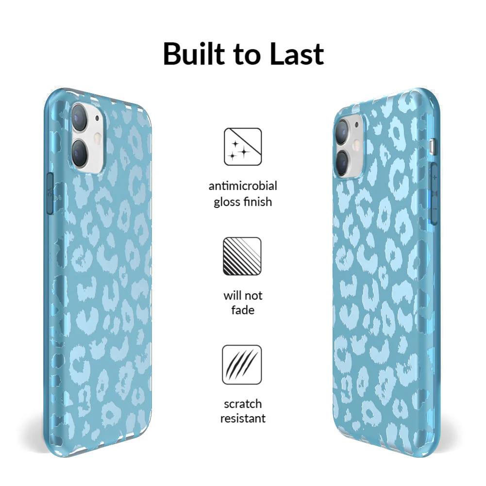 Blue Sapphire Leopard iPhone Case - Image 59