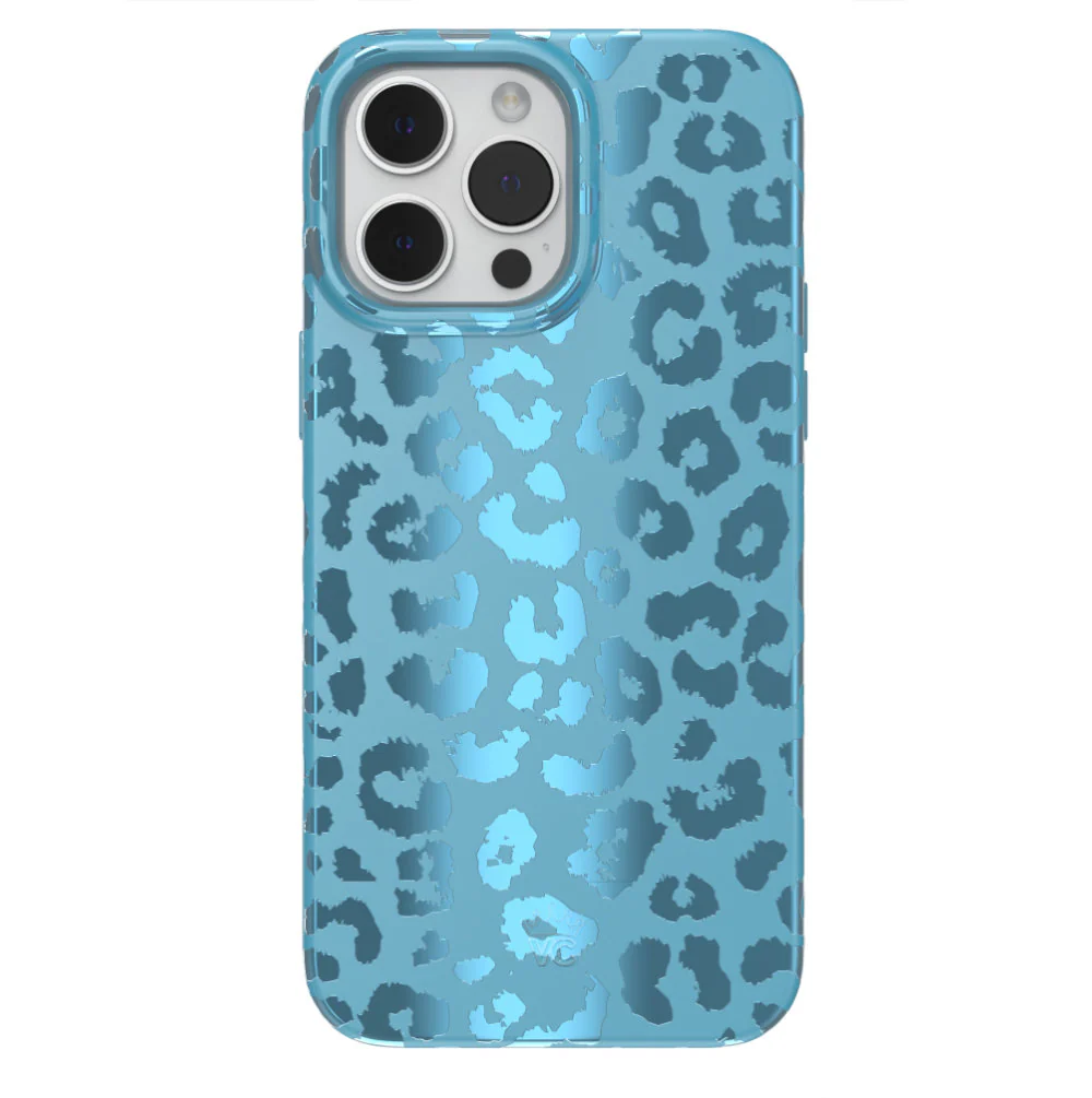 Blue Sapphire Leopard iPhone Case - Image 7
