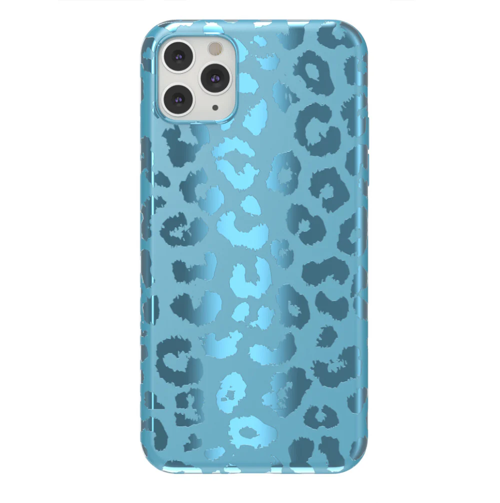 Blue Sapphire Leopard iPhone Case - Image 73
