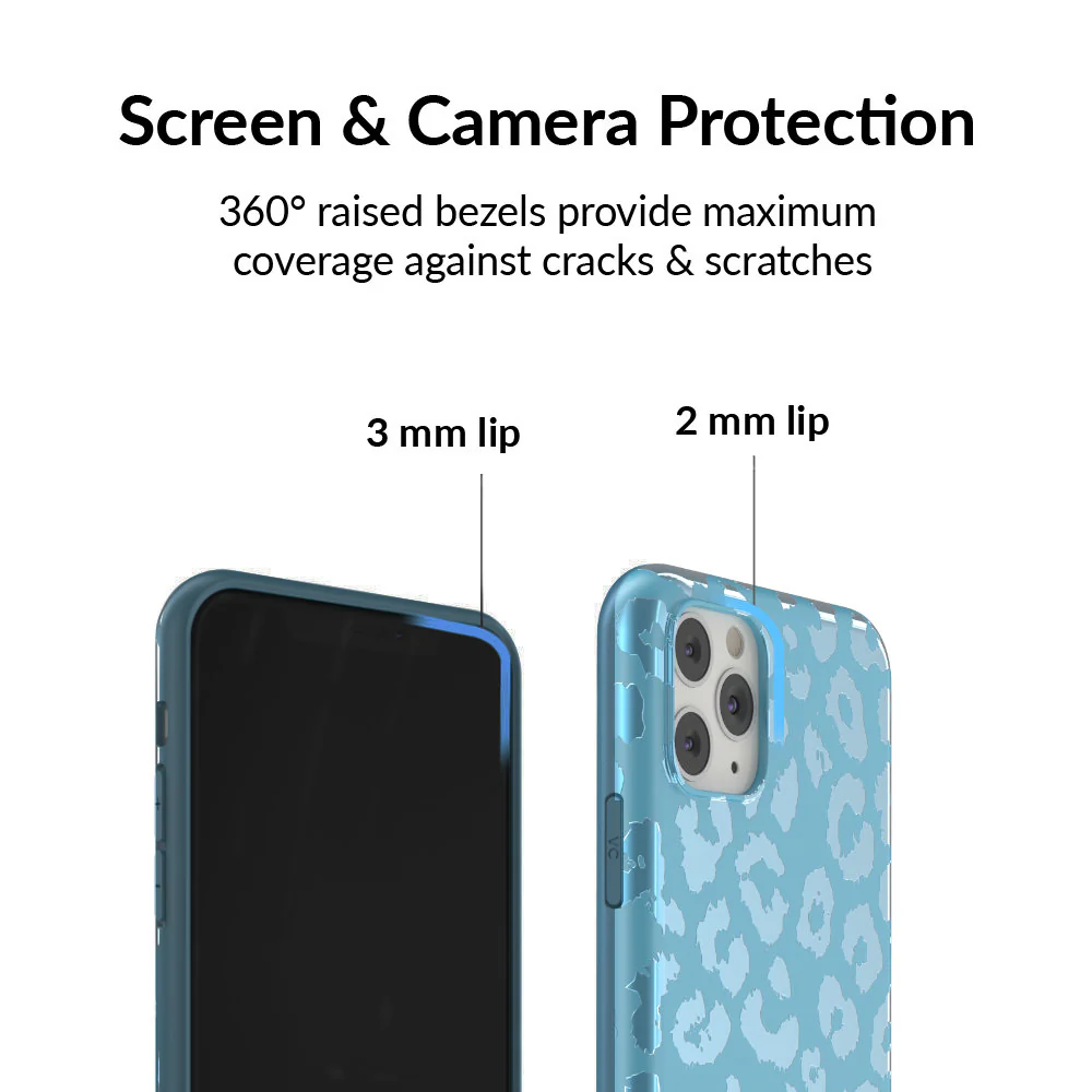 Blue Sapphire Leopard iPhone Case - Image 81