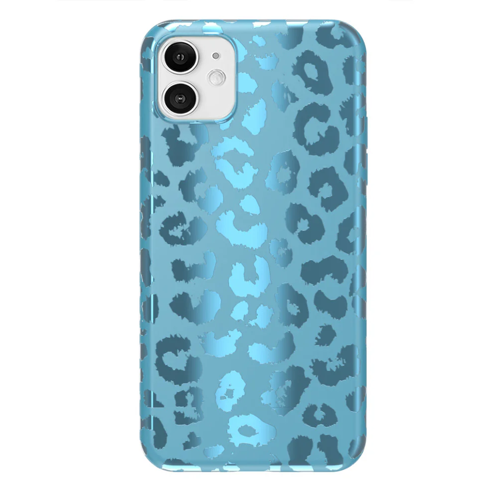 Blue Sapphire Leopard iPhone Case - Image 85