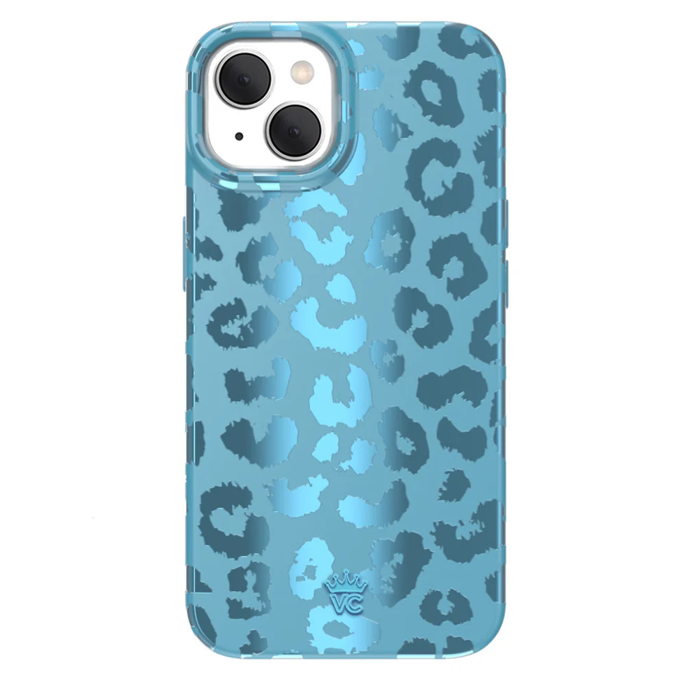 Blue Sapphire Leopard iPhone Case - Image 91