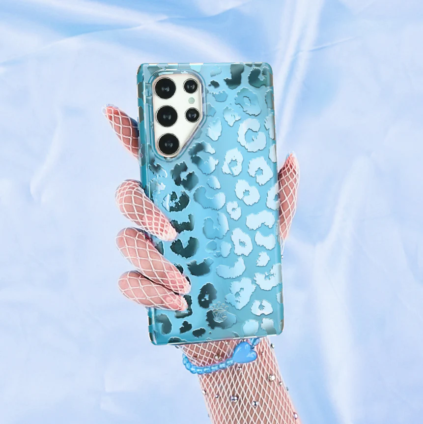 Blue Sapphire Leopard Samsung Case - Image 14