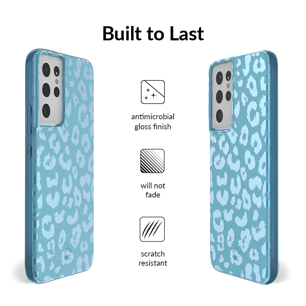 Blue Sapphire Leopard Samsung Case - Image 35