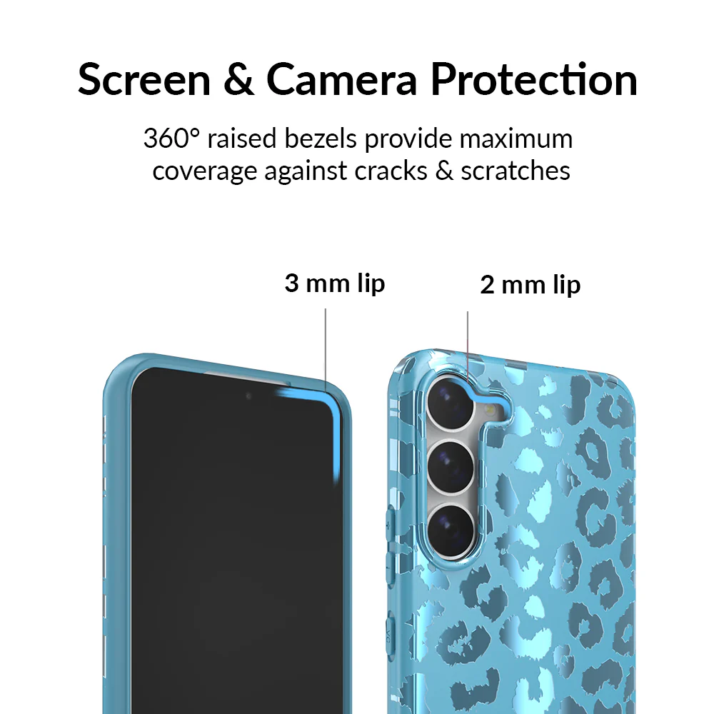 Blue Sapphire Leopard Samsung Case - Image 39