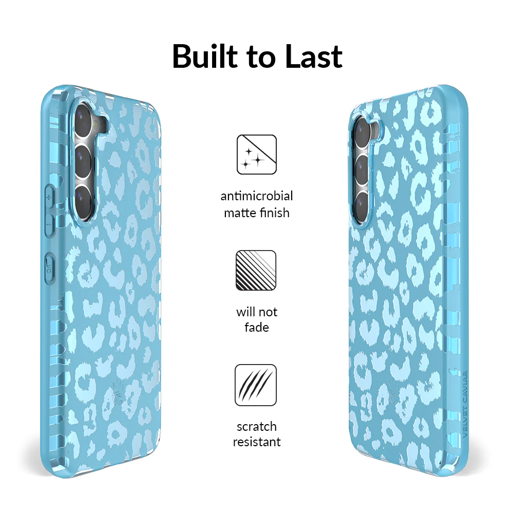 Blue Sapphire Leopard Samsung Case - Image 41