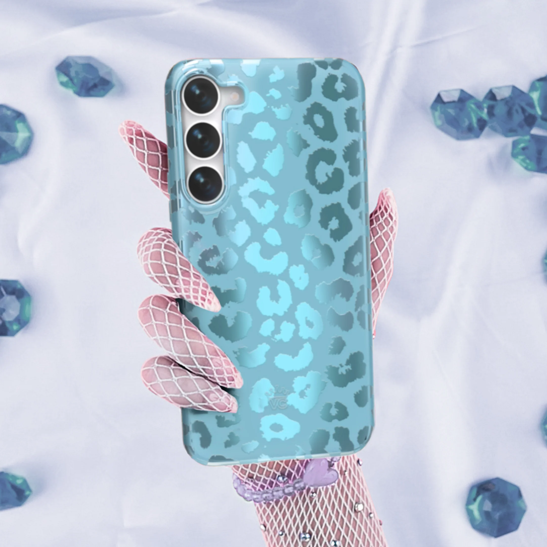 Blue Sapphire Leopard Samsung Case - Image 44