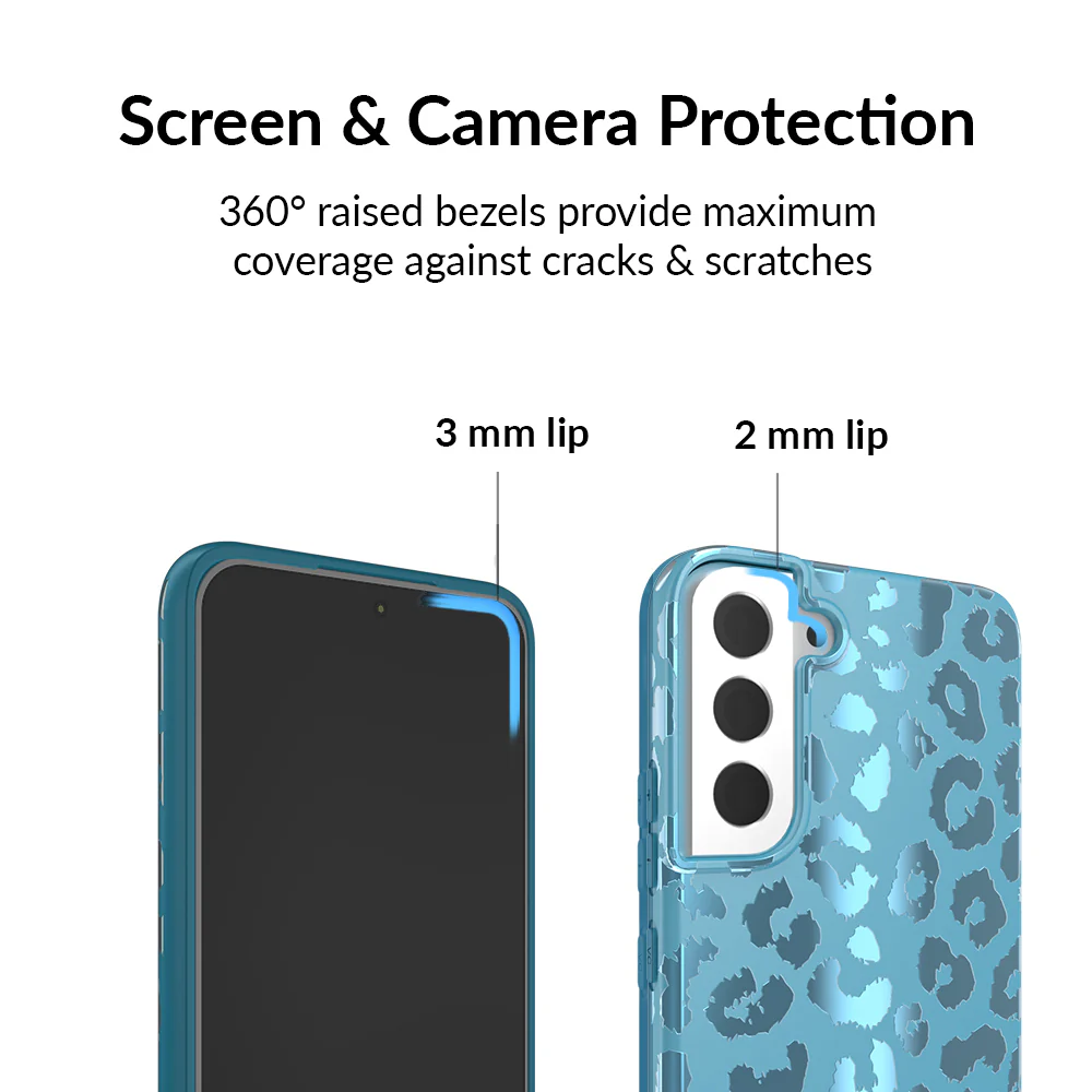 Blue Sapphire Leopard Samsung Case - Image 9