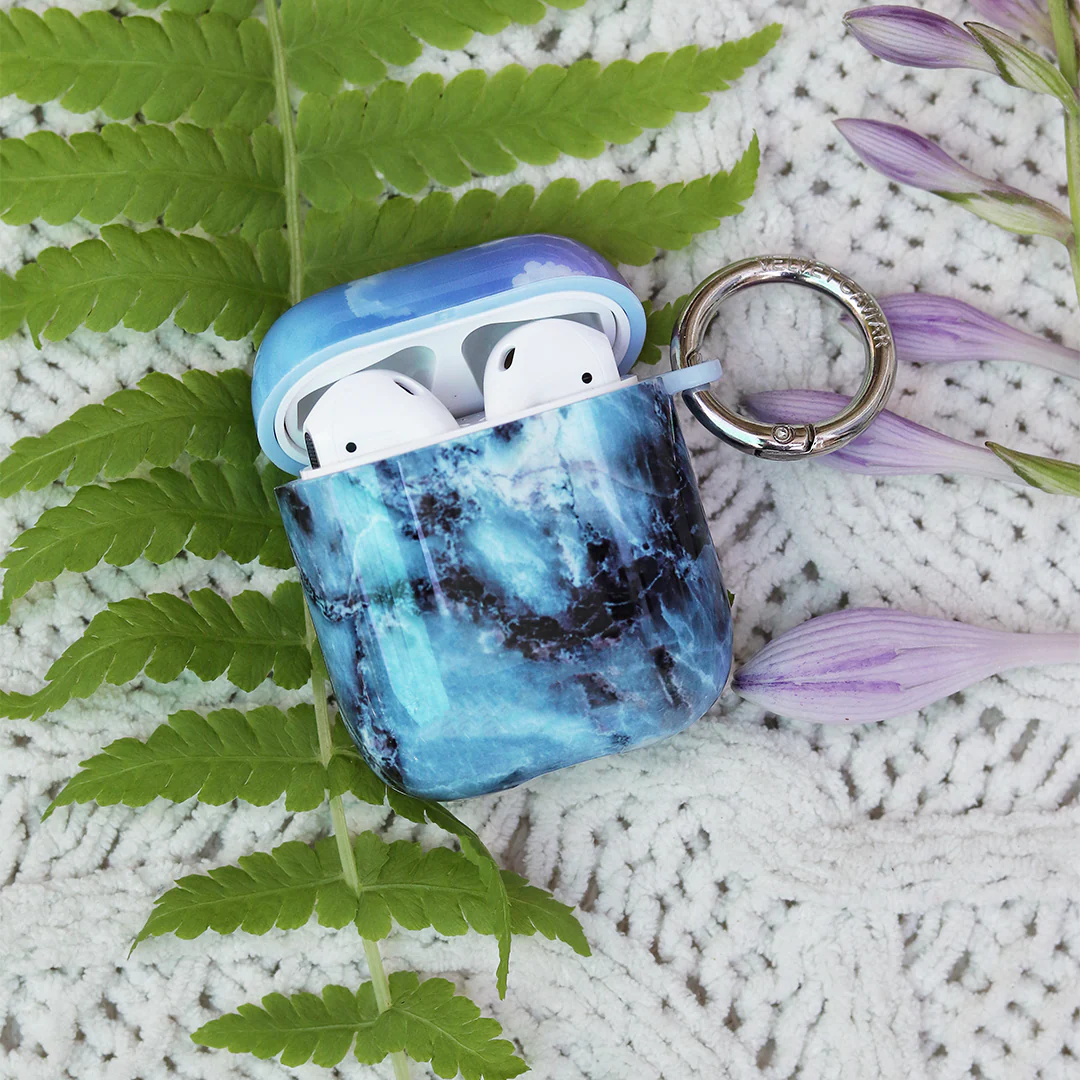 Blue Marble AirPods Case - Image 2