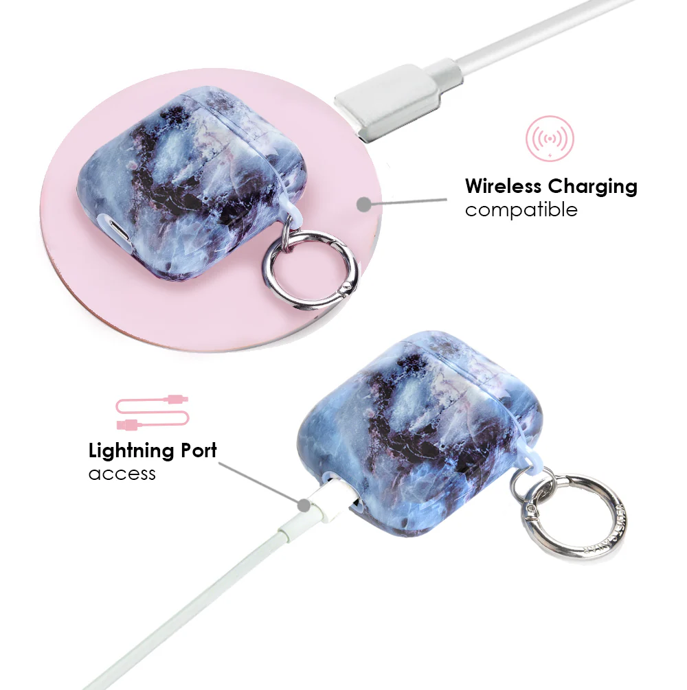 Blue Marble AirPods Case - Image 5