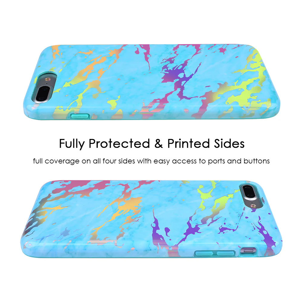Blue Marble Holo Chrome iPhone Case - Image 16