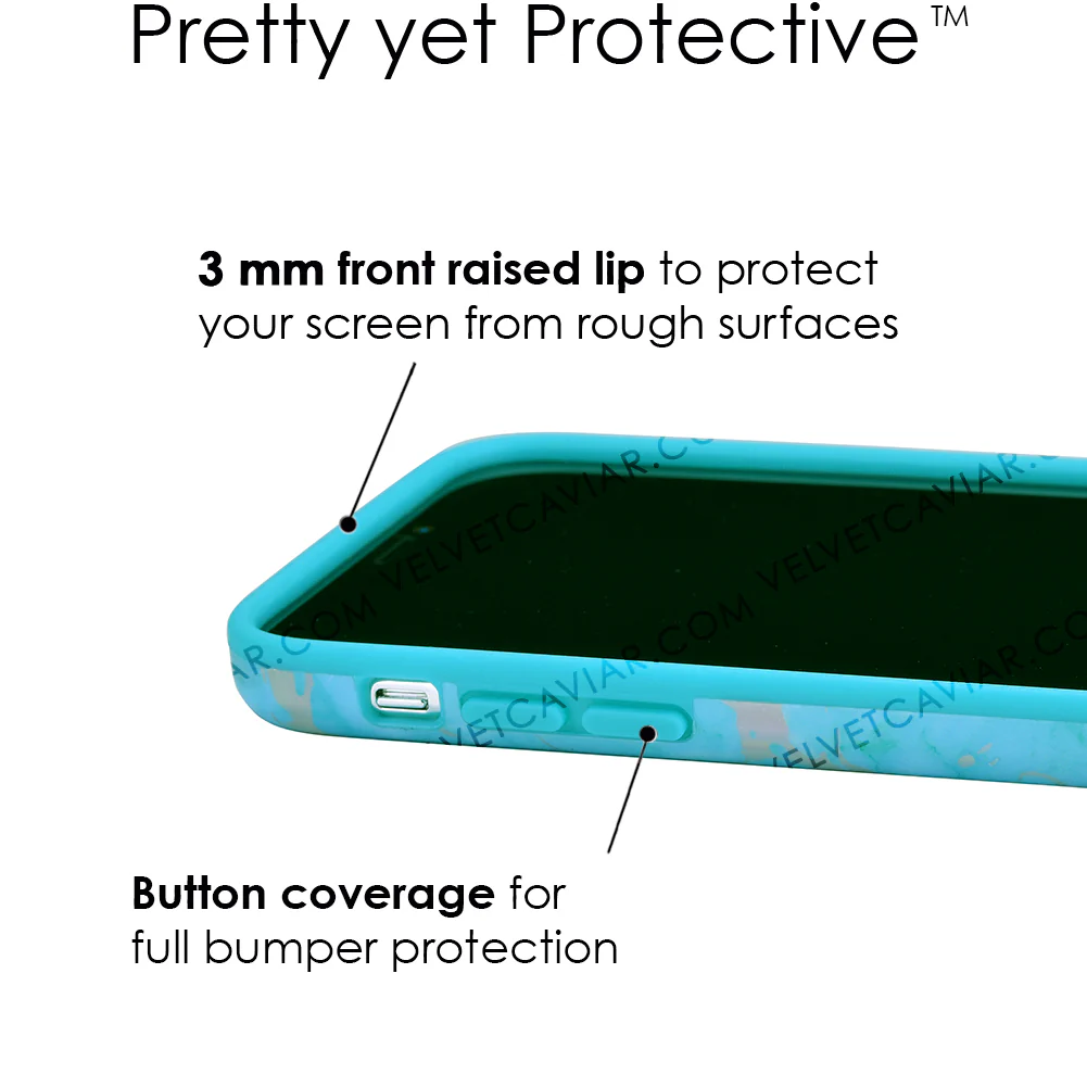 Blue Marble Holo Chrome iPhone Case - Image 27