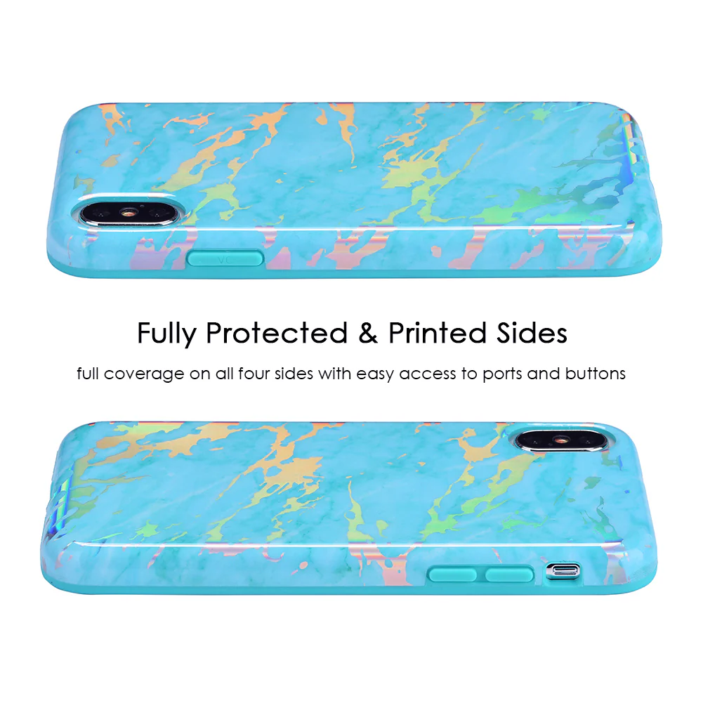 Blue Marble Holo Chrome iPhone Case - Image 28