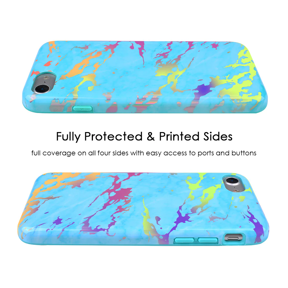 Blue Marble Holo Chrome iPhone Case - Image 34