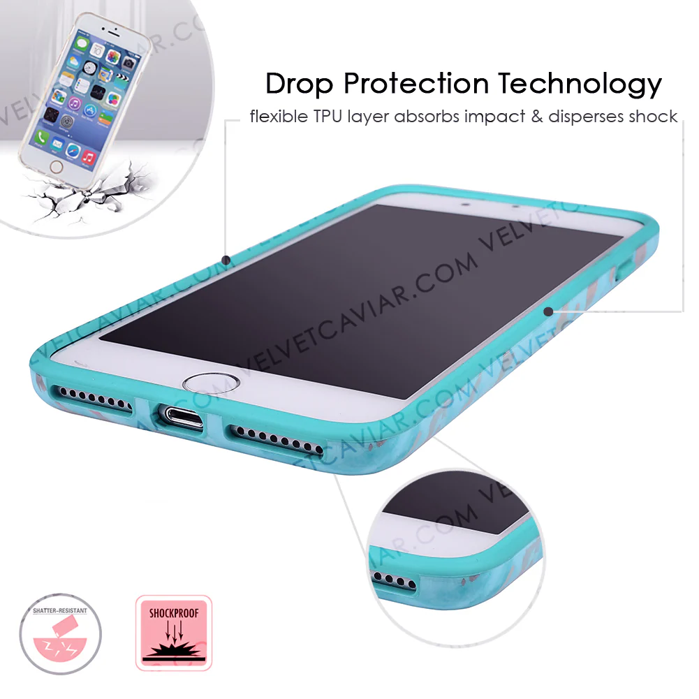 Blue Marble Holo Chrome iPhone Case - Image 35