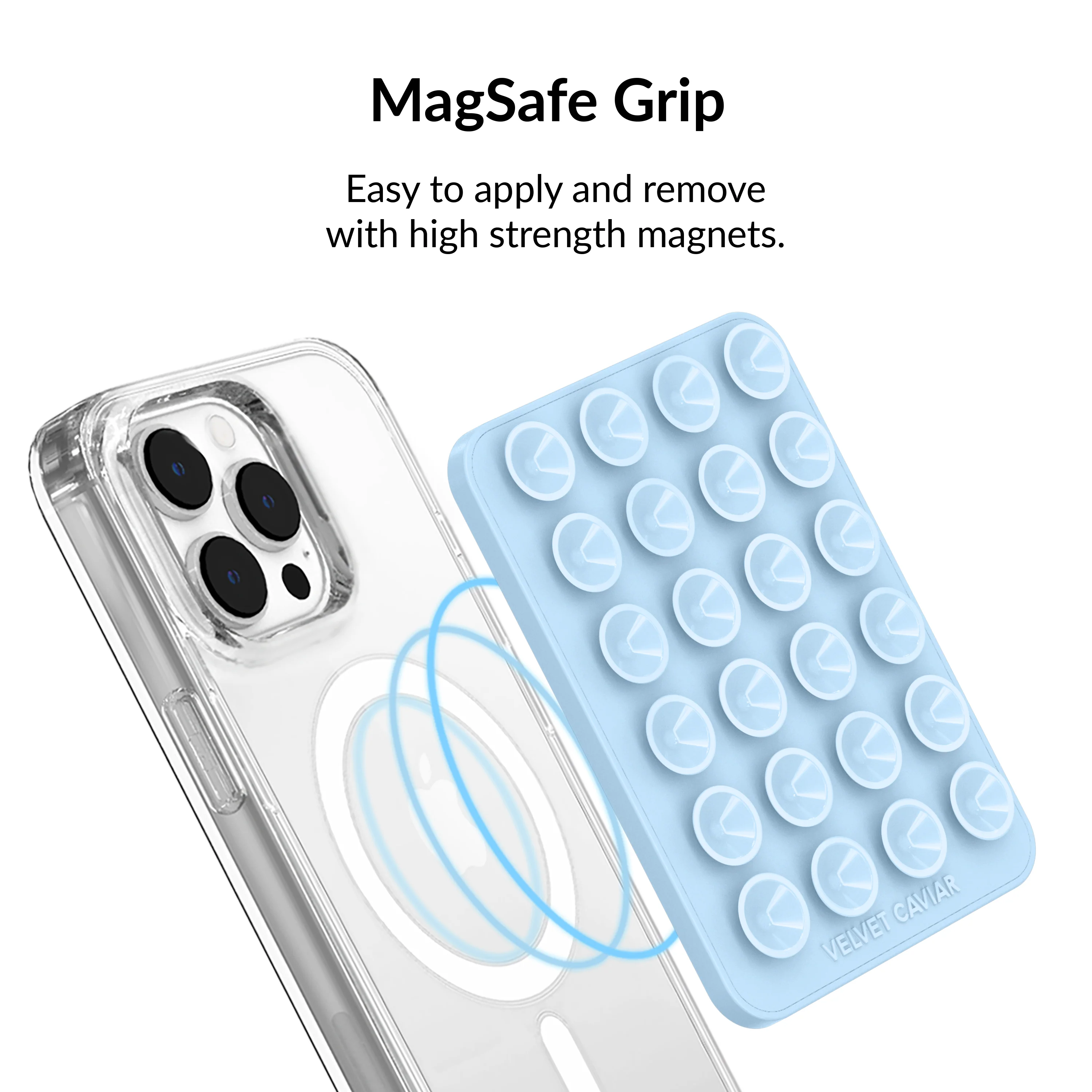 Cotton Candy Blue MightyGrip MagSafe Mount - Image 3