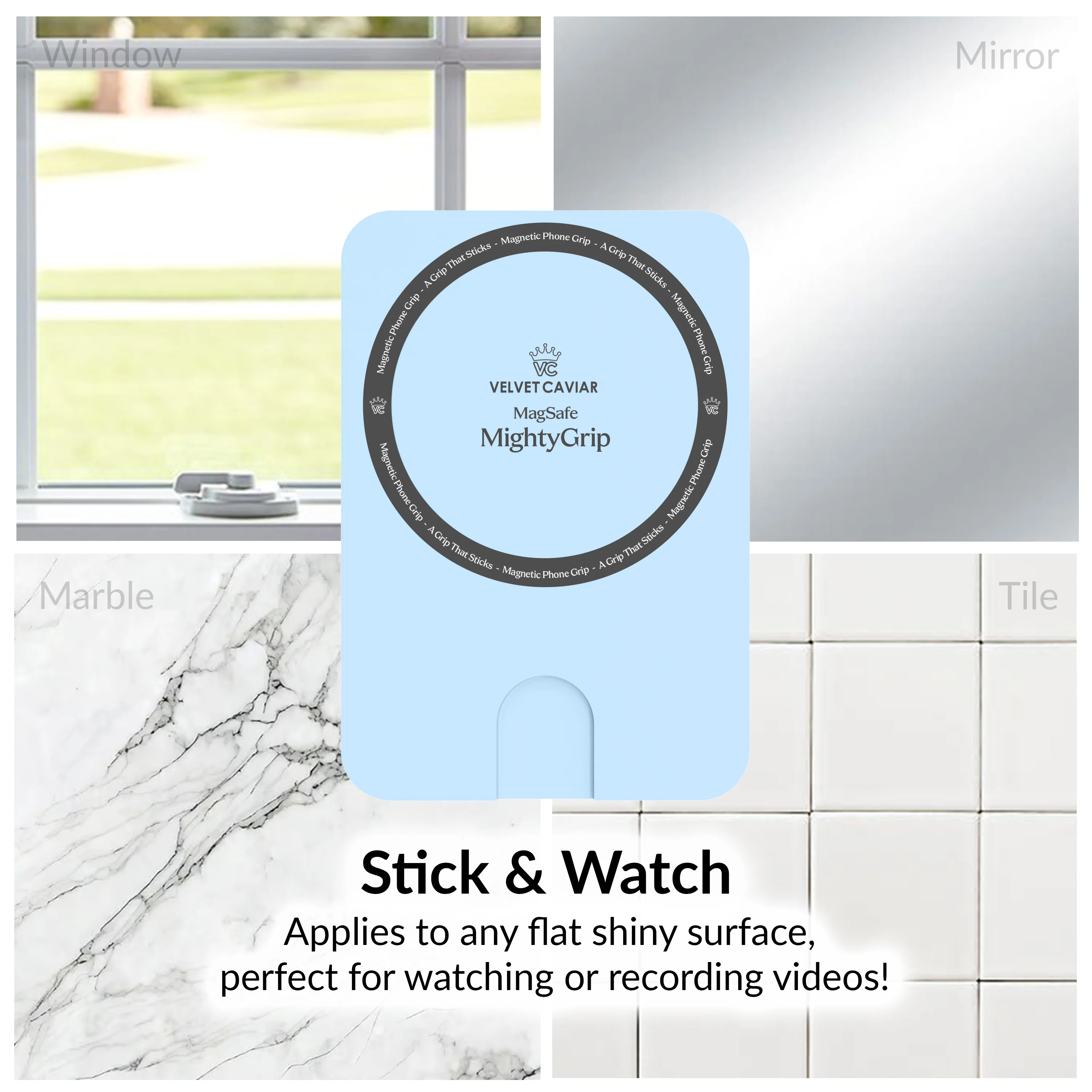 Cotton Candy Blue MightyGrip MagSafe Mount - Image 5