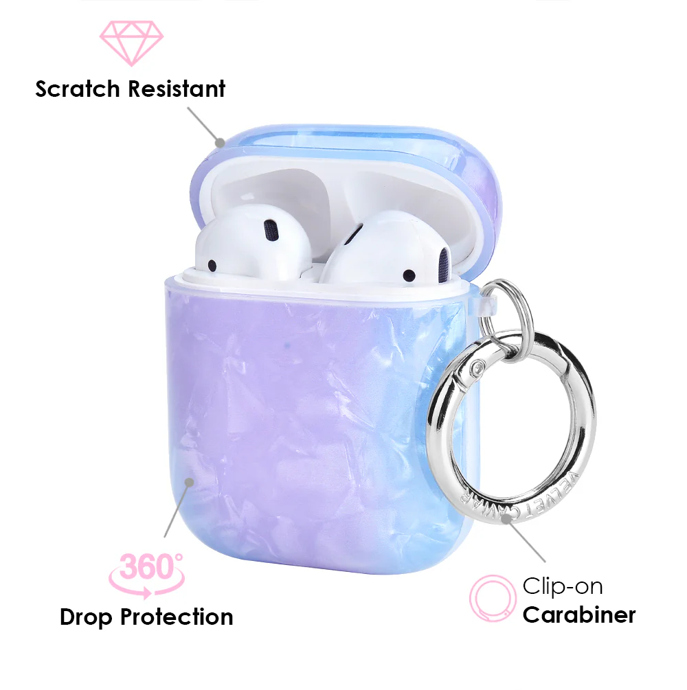 Blue Opal Quartz AirPod Case - Image 3
