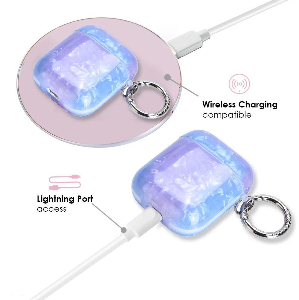 Blue Opal Quartz AirPod Case - Image 4