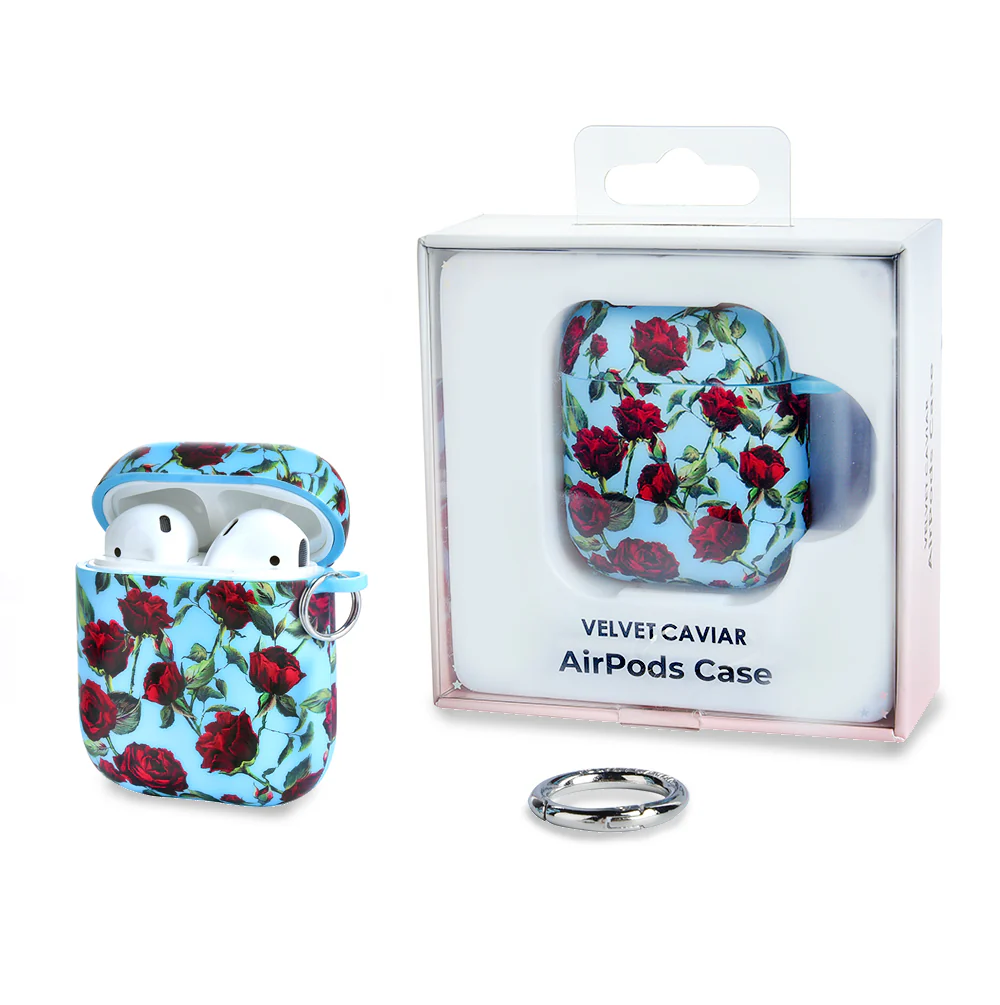 Blue Roses AirPod Case - Image 4