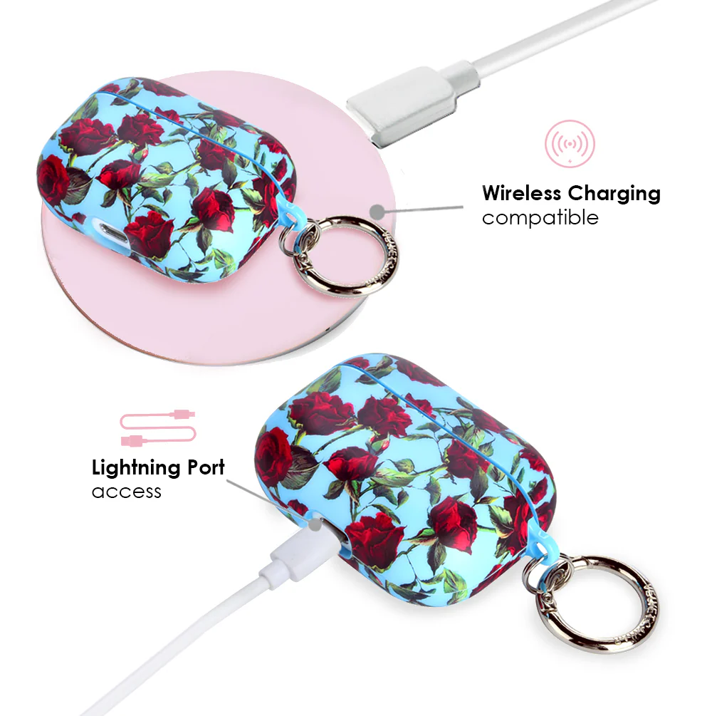 Blue Roses AirPod Case - Image 7