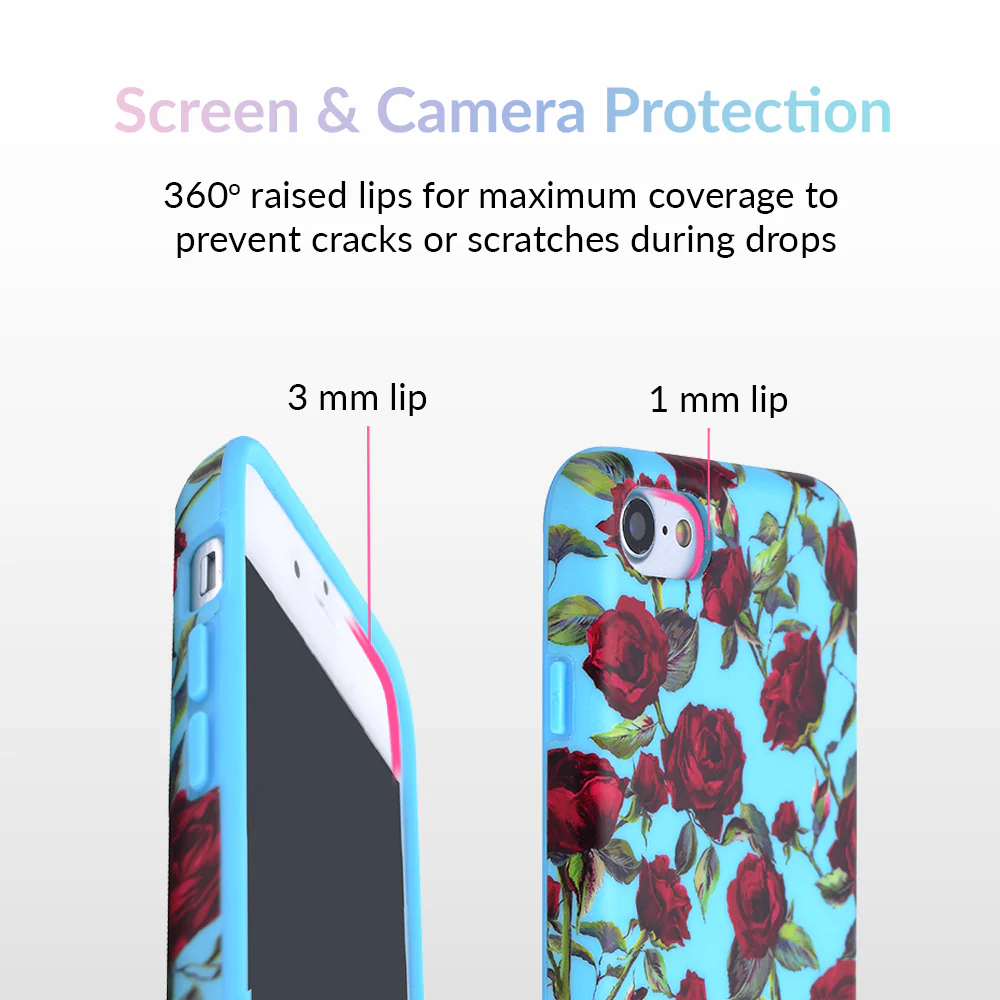 Blue Roses Floral iPhone Case - Image 10