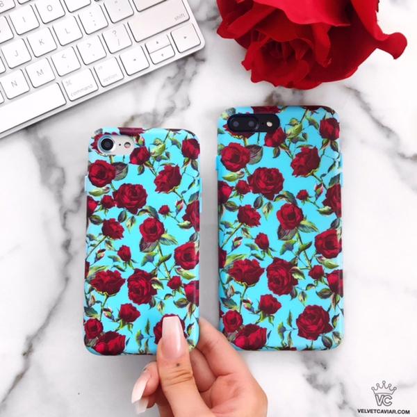 Blue Roses Floral iPhone Case - Image 23