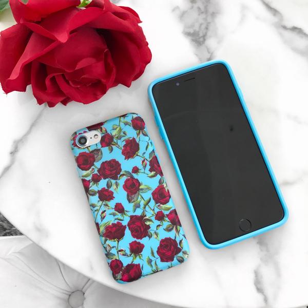 Blue Roses Floral iPhone Case - Image 28
