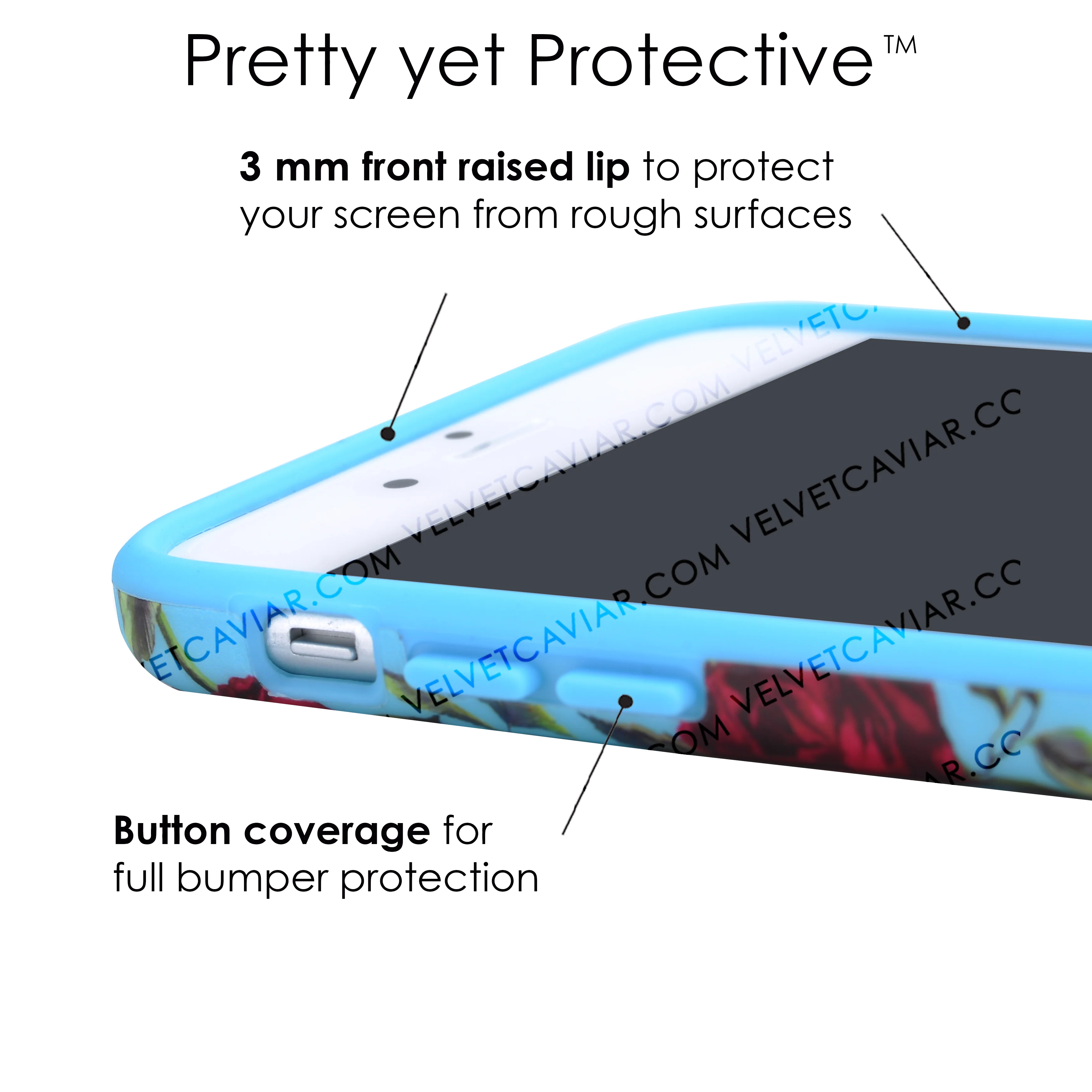 Blue Roses Floral iPhone Case - Image 37