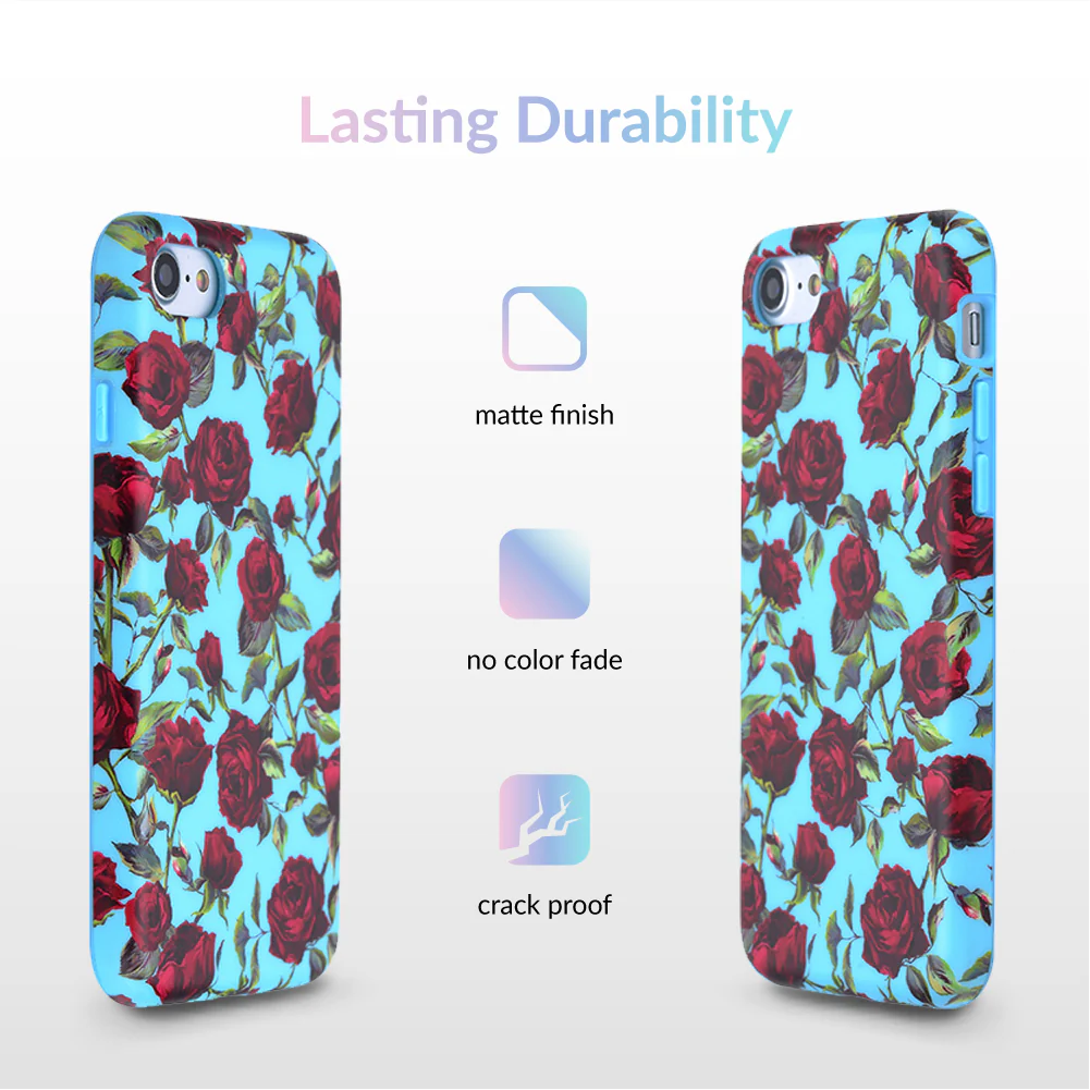 Blue Roses Floral iPhone Case - Image 5