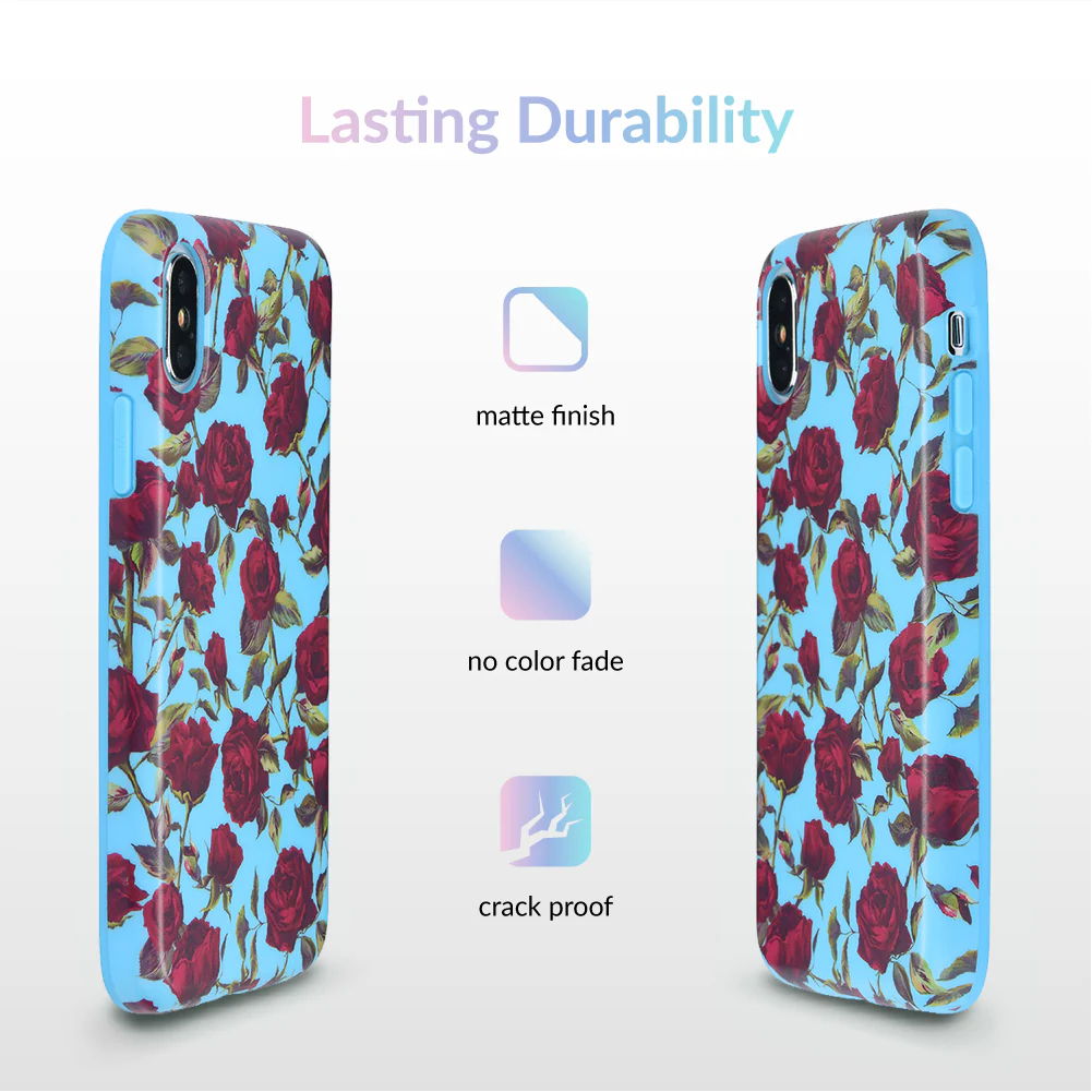 Blue Roses Floral iPhone Case - Image 51