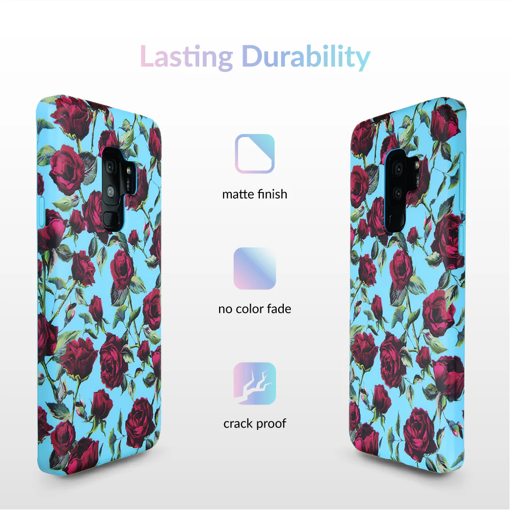Blue Roses Floral Samsung Galaxy Case - Image 14