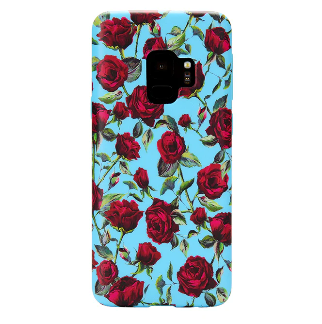 Blue Roses Floral Samsung Galaxy Case - Image 15