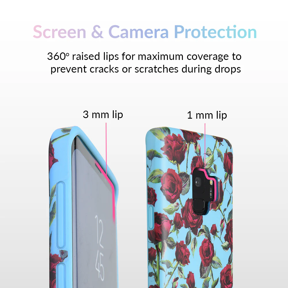 Blue Roses Floral Samsung Galaxy Case - Image 17