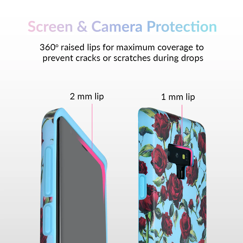 Blue Roses Floral Samsung Galaxy Case - Image 20