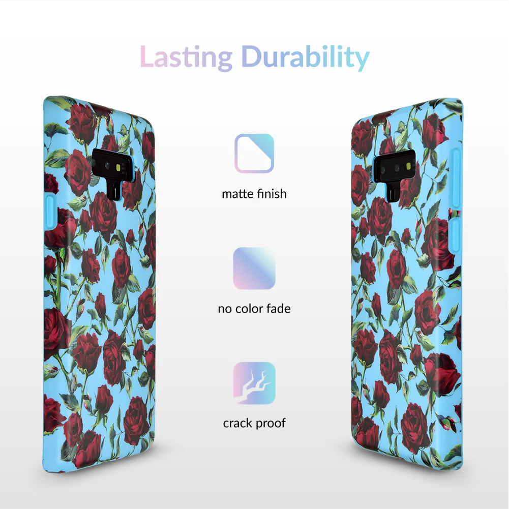 Blue Roses Floral Samsung Galaxy Case - Image 22