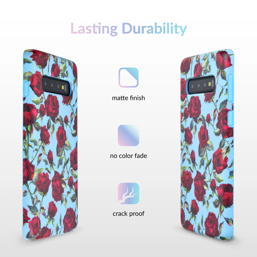 Blue Roses Floral Samsung Galaxy Case - Image 26