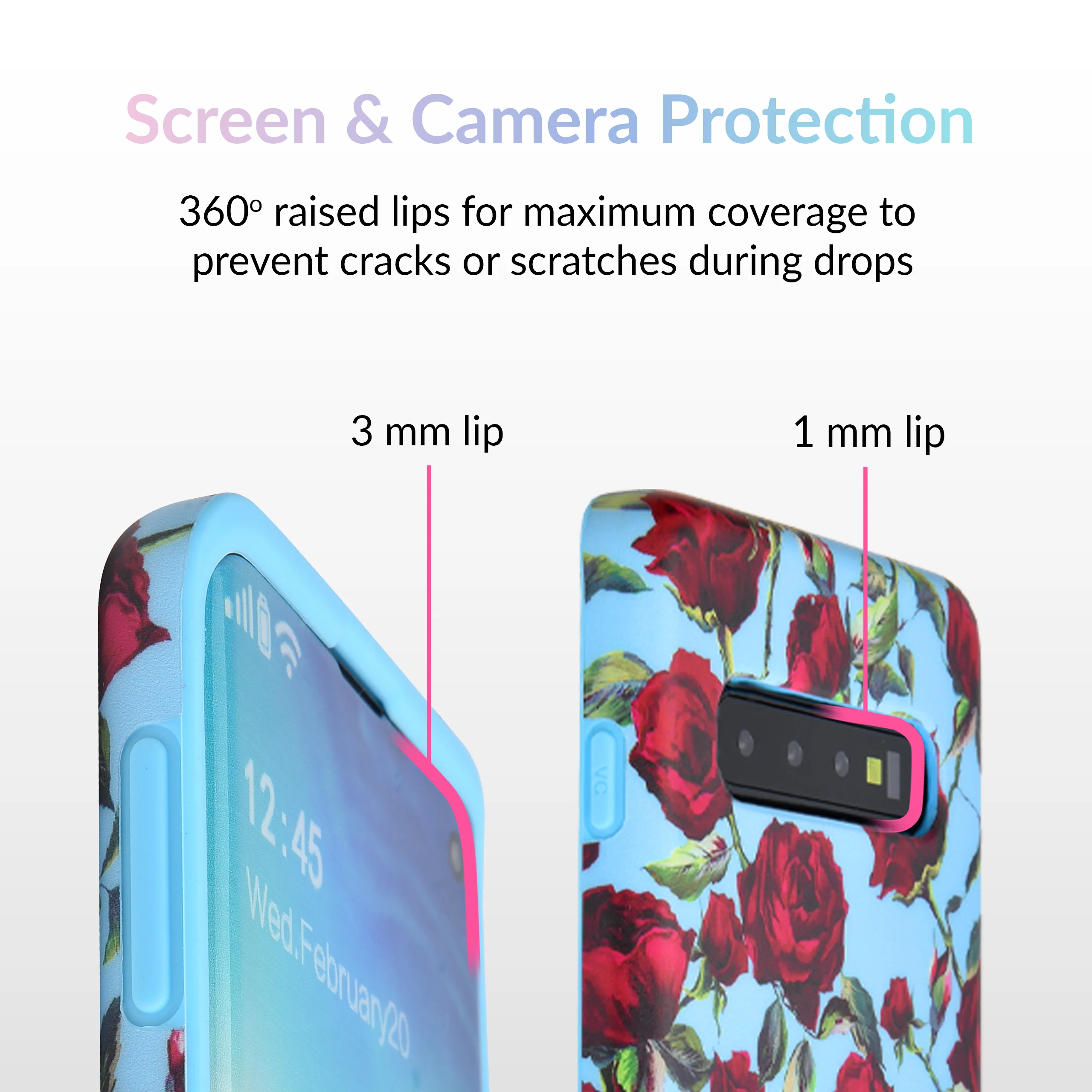 Blue Roses Floral Samsung Galaxy Case - Image 29