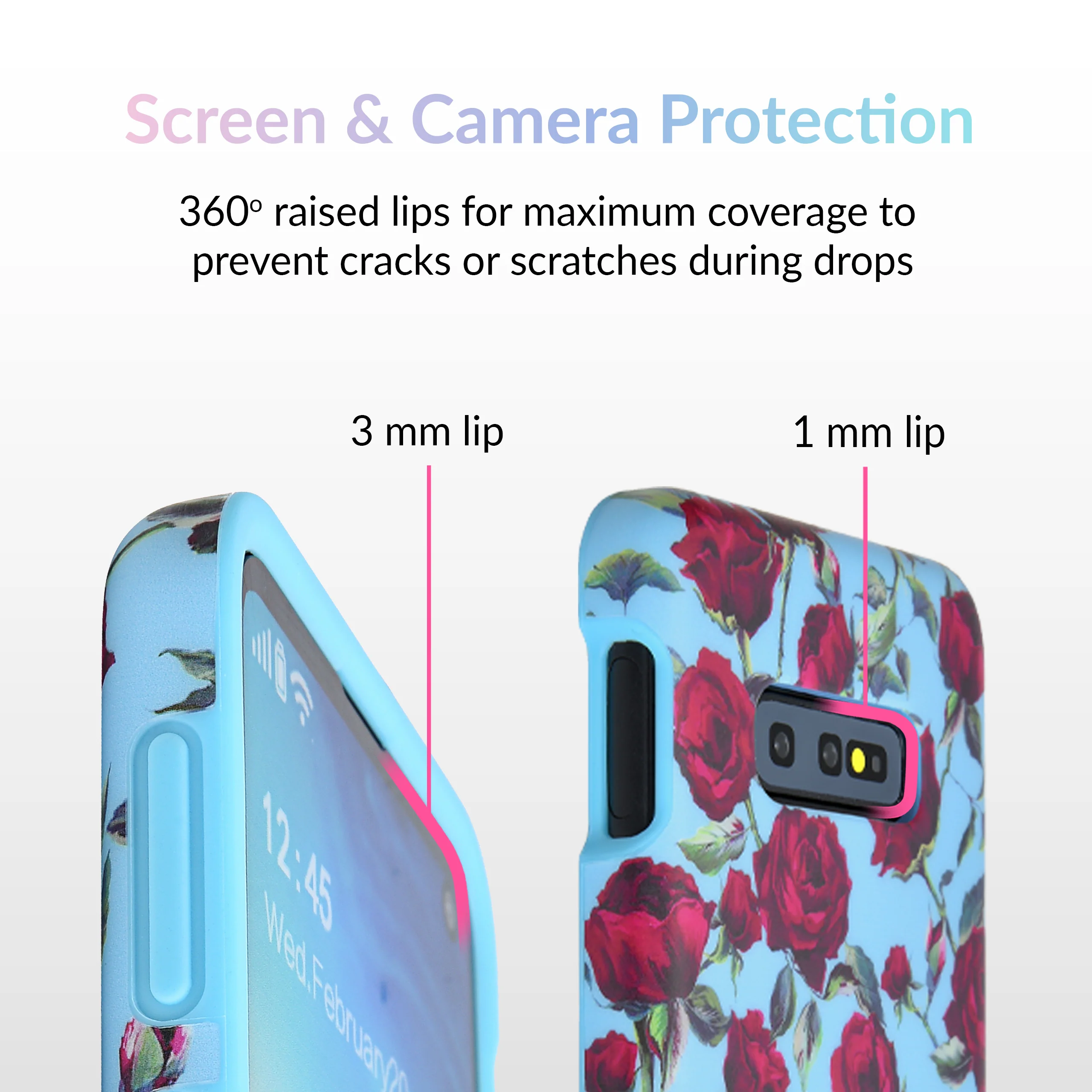 Blue Roses Floral Samsung Galaxy Case - Image 34