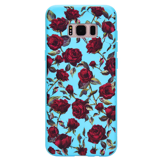 Blue Roses Floral Samsung Galaxy Case - Image 4