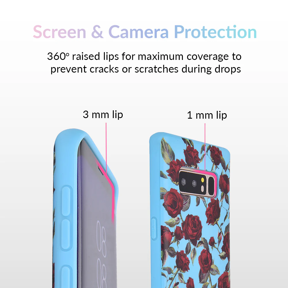 Blue Roses Floral Samsung Galaxy Case - Image 8