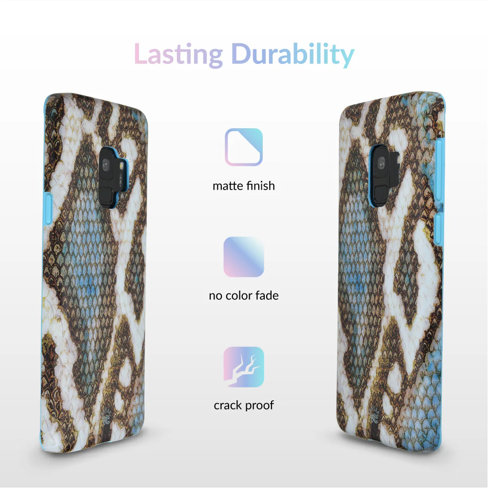 Blue Snakeskin Samsung Galaxy Case - Image 12