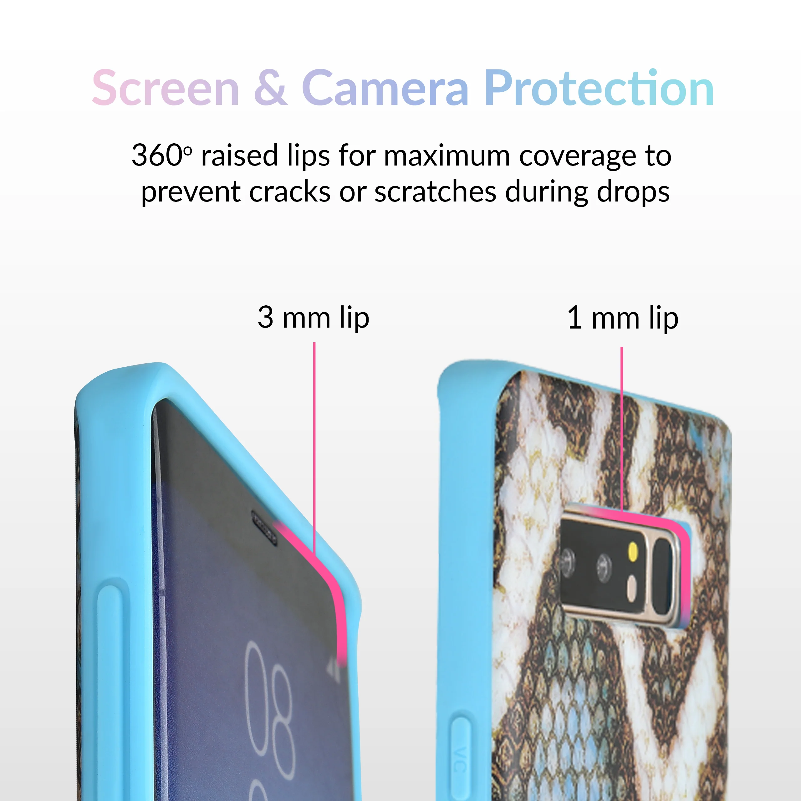 Blue Snakeskin Samsung Galaxy Case - Image 20