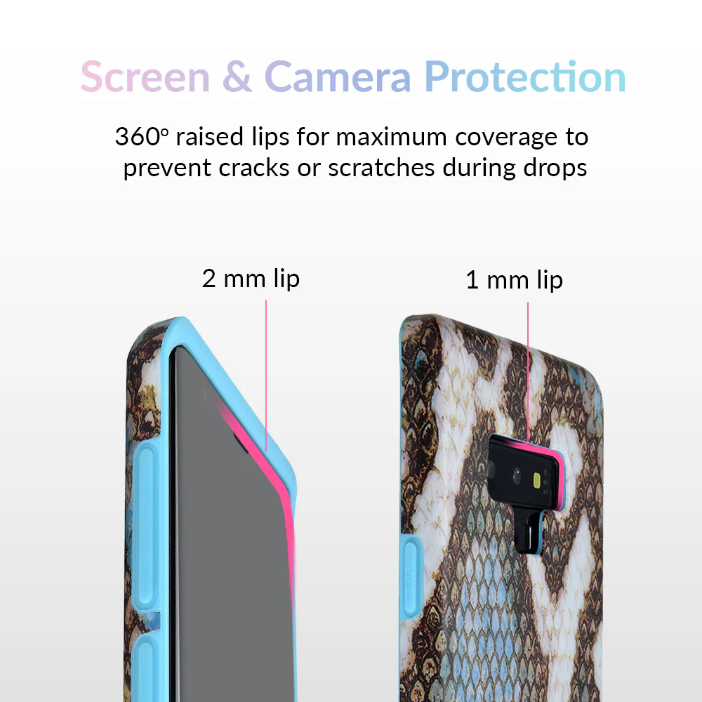 Blue Snakeskin Samsung Galaxy Case - Image 25