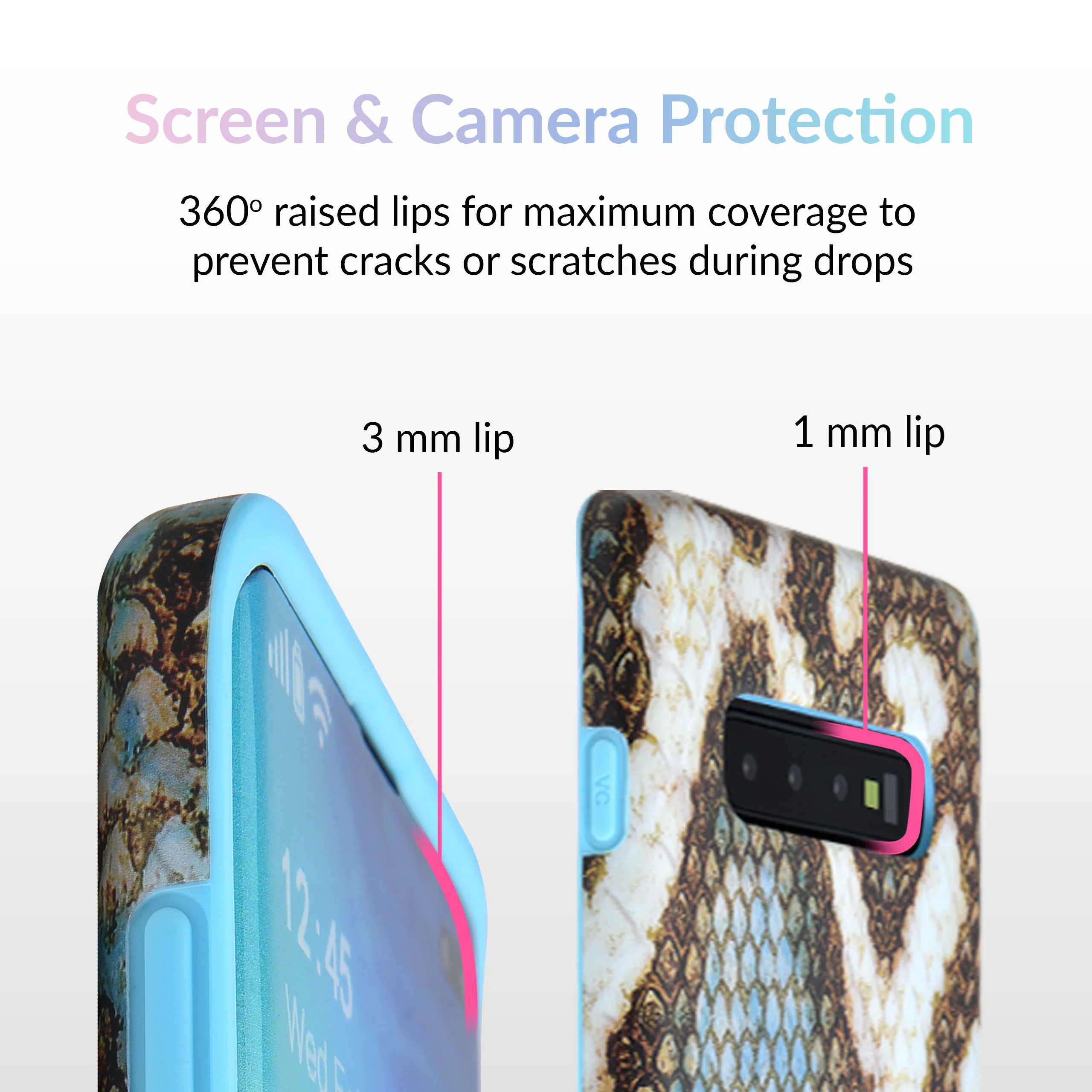 Blue Snakeskin Samsung Galaxy Case - Image 33