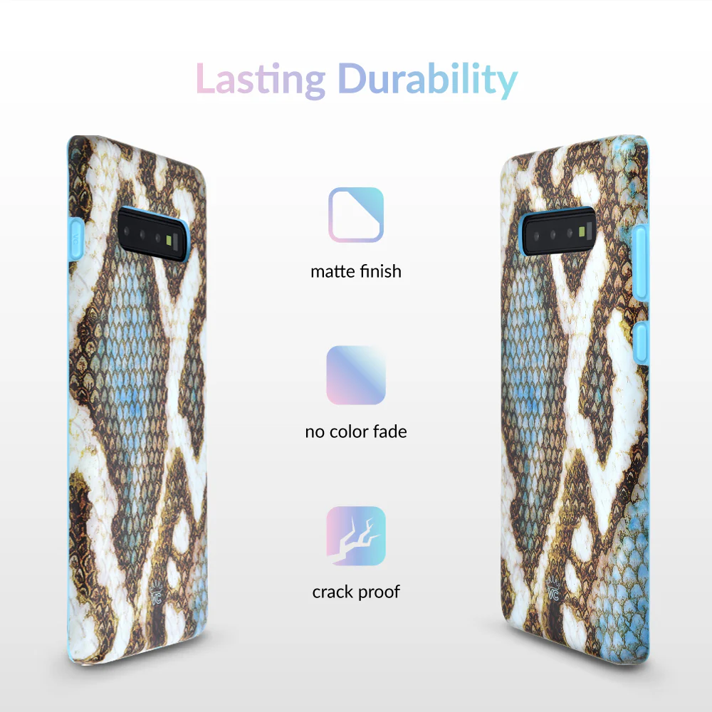 Blue Snakeskin Samsung Galaxy Case - Image 34
