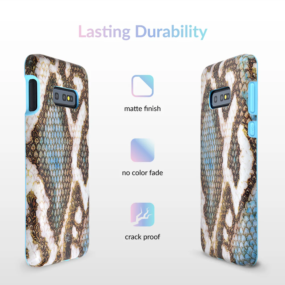 Blue Snakeskin Samsung Galaxy Case - Image 40