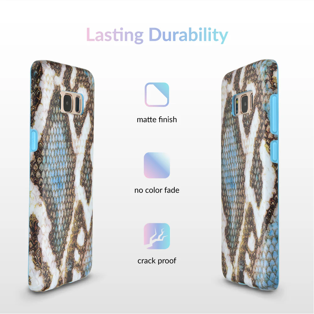 Blue Snakeskin Samsung Galaxy Case - Image 8